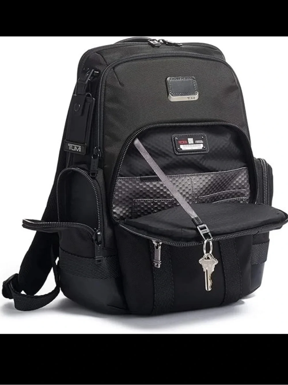 Tumi Alpha Bravo Nathan Backpack Business Laptop Bag in Black Color